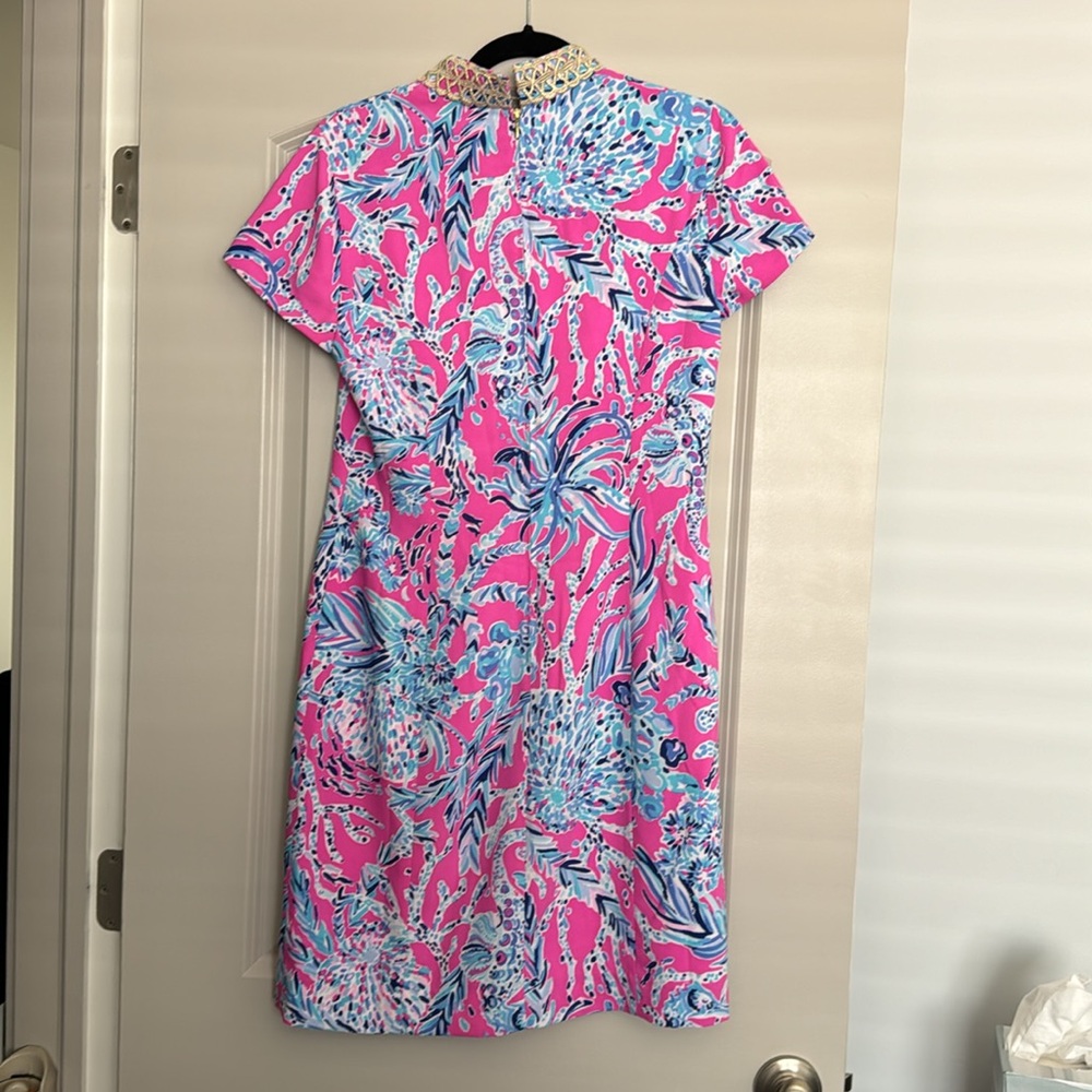 Lilly Pulitzer Mandevilla Pink New Kids On The Dock - sz 6 LIKE NEW - Picture 4 of 13